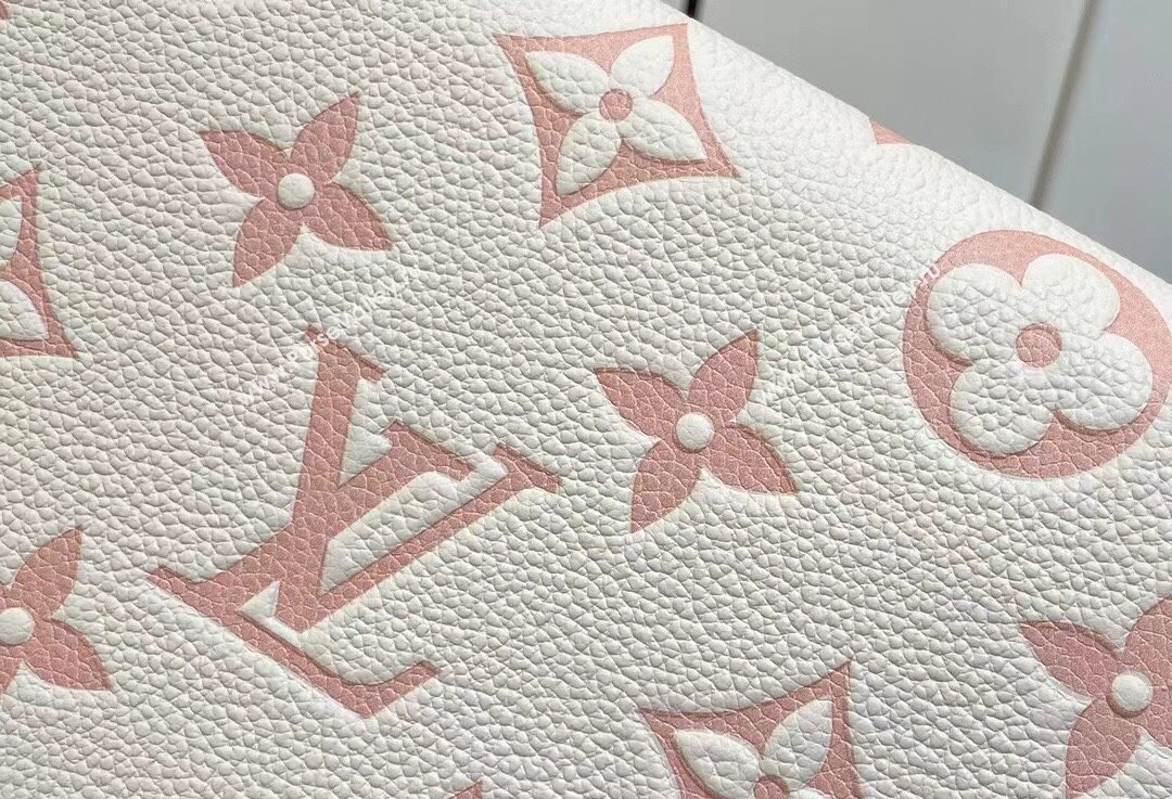 Louis Vuitton Monogram Empreinte Felicie Pochette Bag M83025 White/Pink 2024 (kiki-24021816)