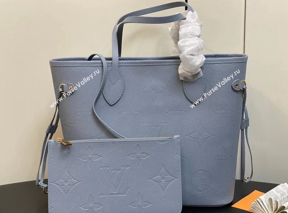 Louis Vuitton Monogram Empriente leather Neverfull MM Bag M46482 Blue Hour 2024 (kiki-24020208)