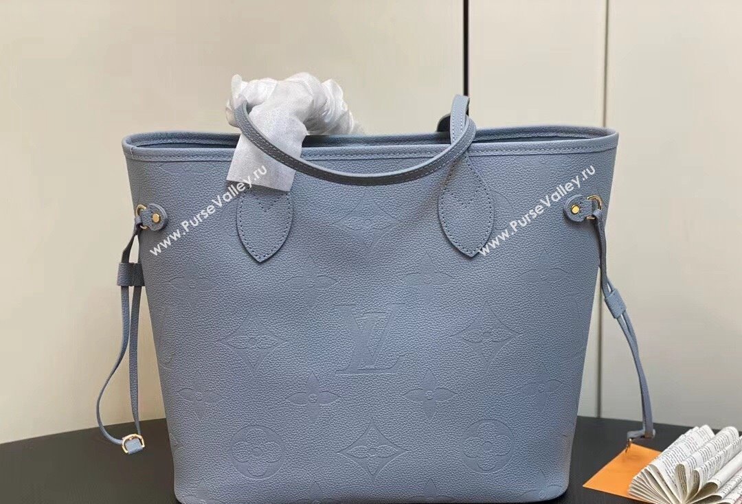 Louis Vuitton Monogram Empriente leather Neverfull MM Bag M46482 Blue Hour 2024 (kiki-24020208)