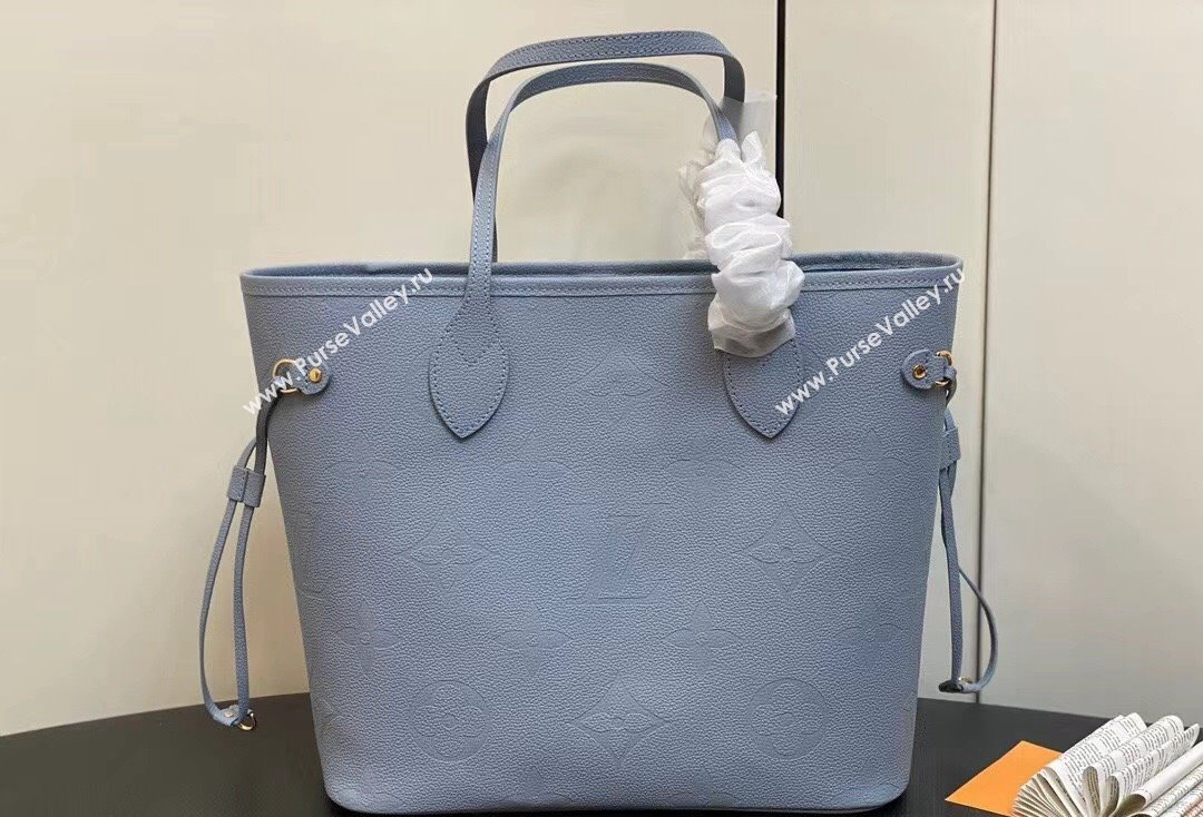 Louis Vuitton Monogram Empriente leather Neverfull MM Bag M46482 Blue Hour 2024 (kiki-24020208)