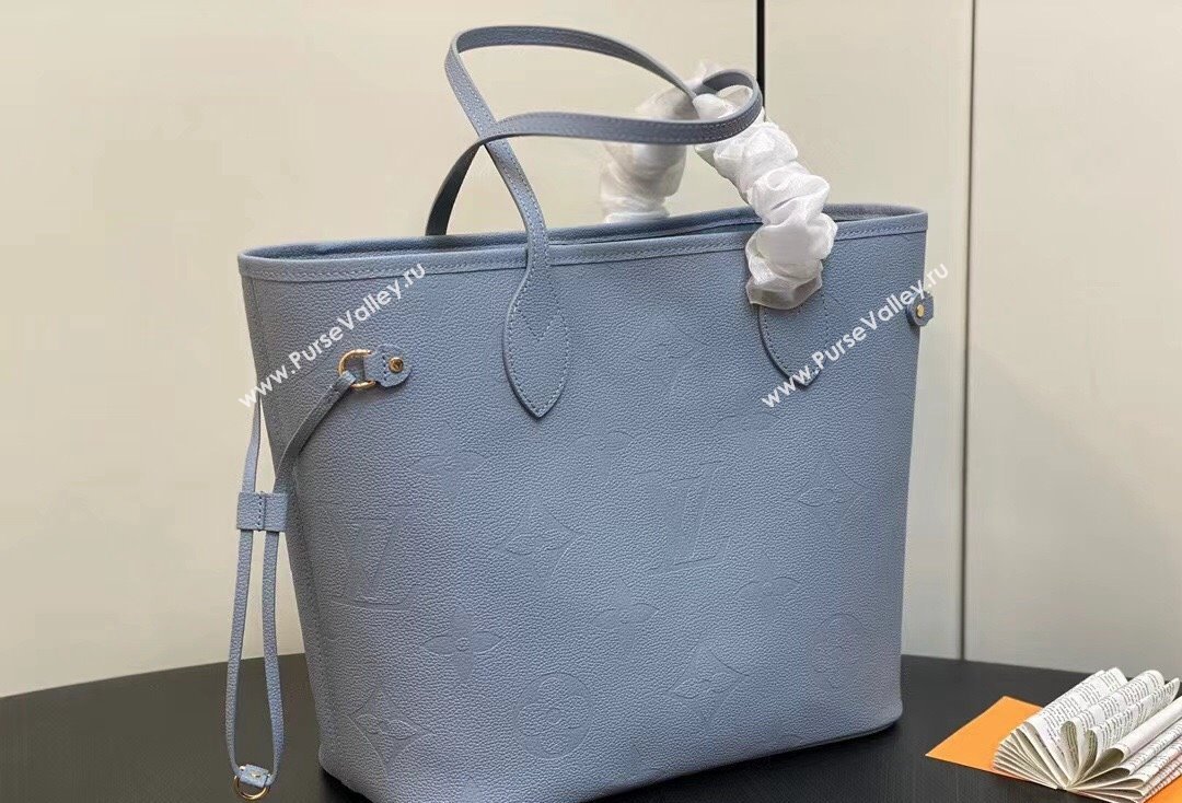 Louis Vuitton Monogram Empriente leather Neverfull MM Bag M46482 Blue Hour 2024 (kiki-24020208)