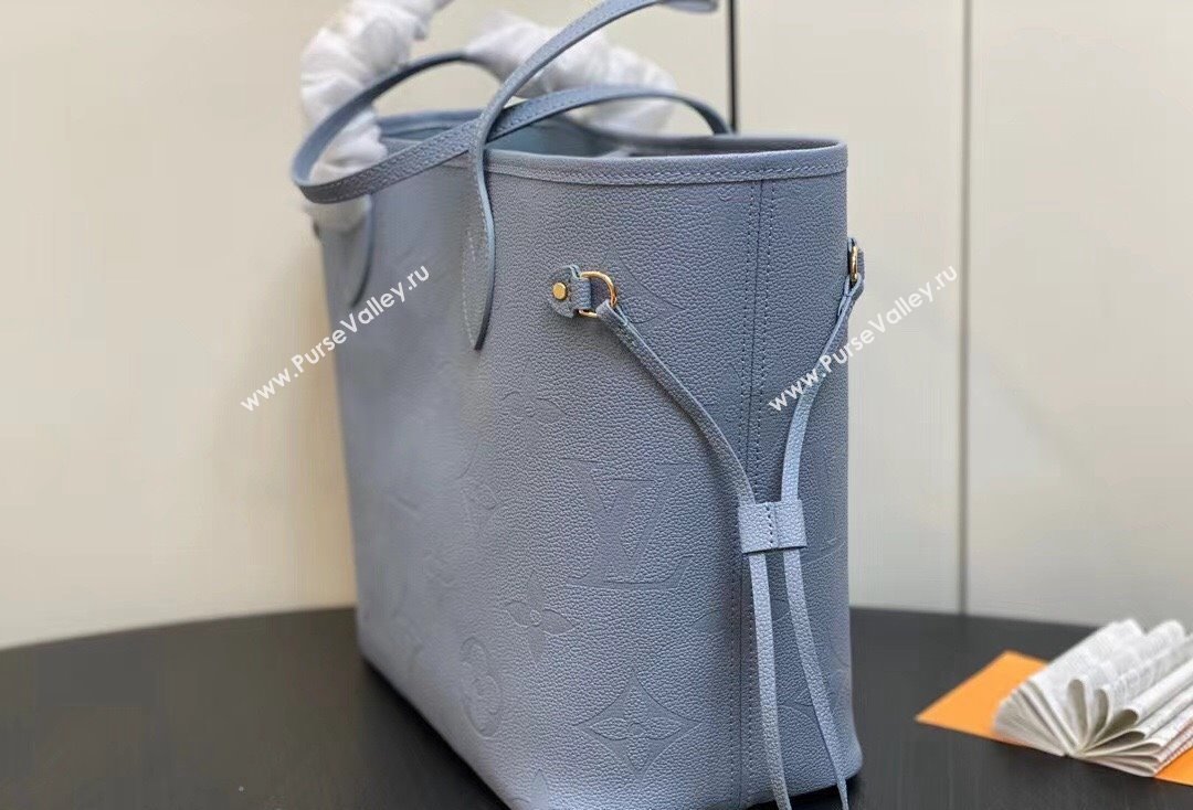 Louis Vuitton Monogram Empriente leather Neverfull MM Bag M46482 Blue Hour 2024 (kiki-24020208)