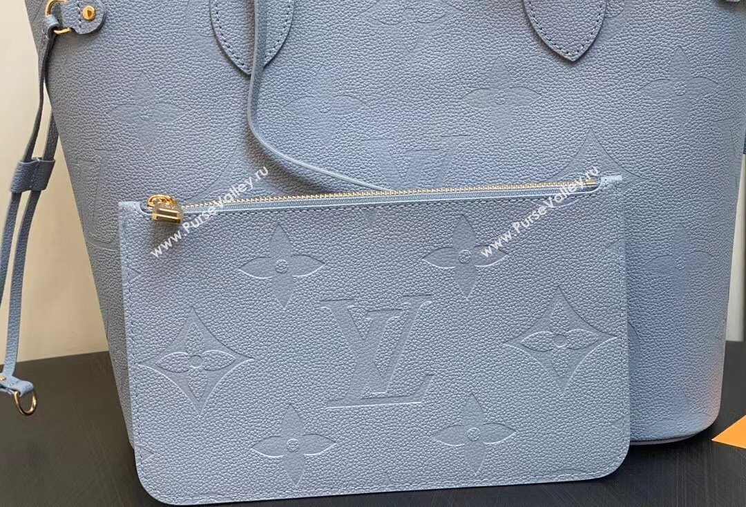 Louis Vuitton Monogram Empriente leather Neverfull MM Bag M46482 Blue Hour 2024 (kiki-24020208)