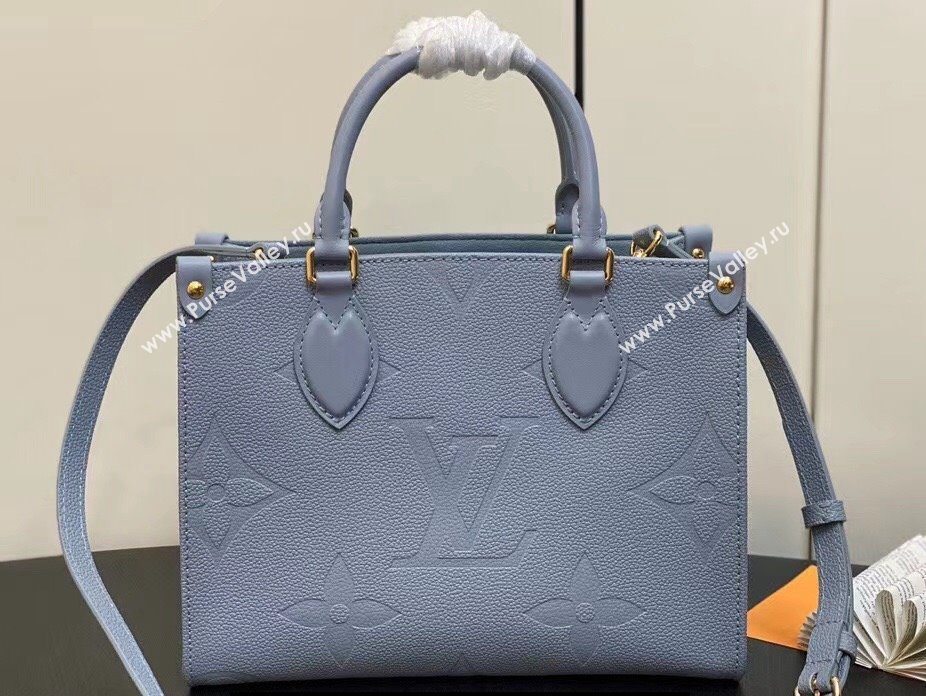 Louis Vuitton Monogram Empriente leather OnTheGo PM Tote Bag M46840 Blue Hour 2024 (kiki-24020209)