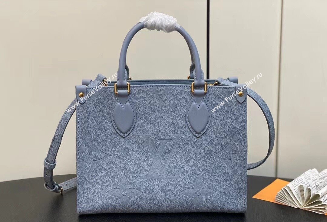 Louis Vuitton Monogram Empriente leather OnTheGo PM Tote Bag M46840 Blue Hour 2024 (kiki-24020209)