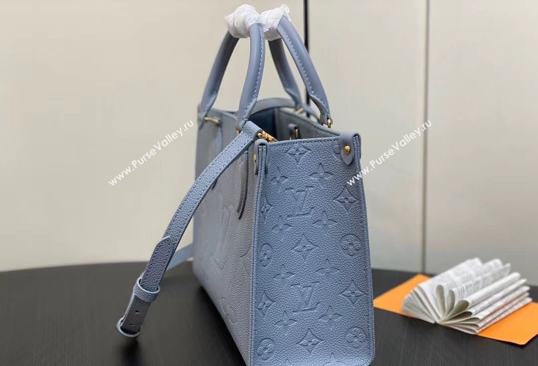 Louis Vuitton Monogram Empriente leather OnTheGo PM Tote Bag M46840 Blue Hour 2024 (kiki-24020209)