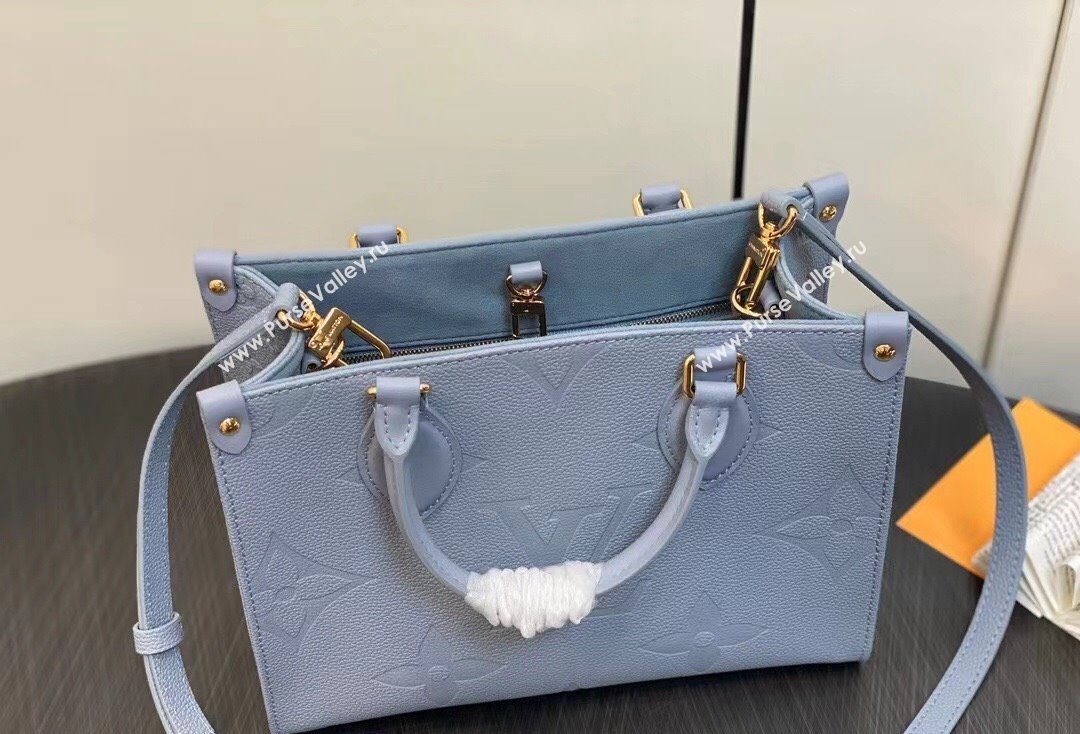 Louis Vuitton Monogram Empriente leather OnTheGo PM Tote Bag M46840 Blue Hour 2024 (kiki-24020209)