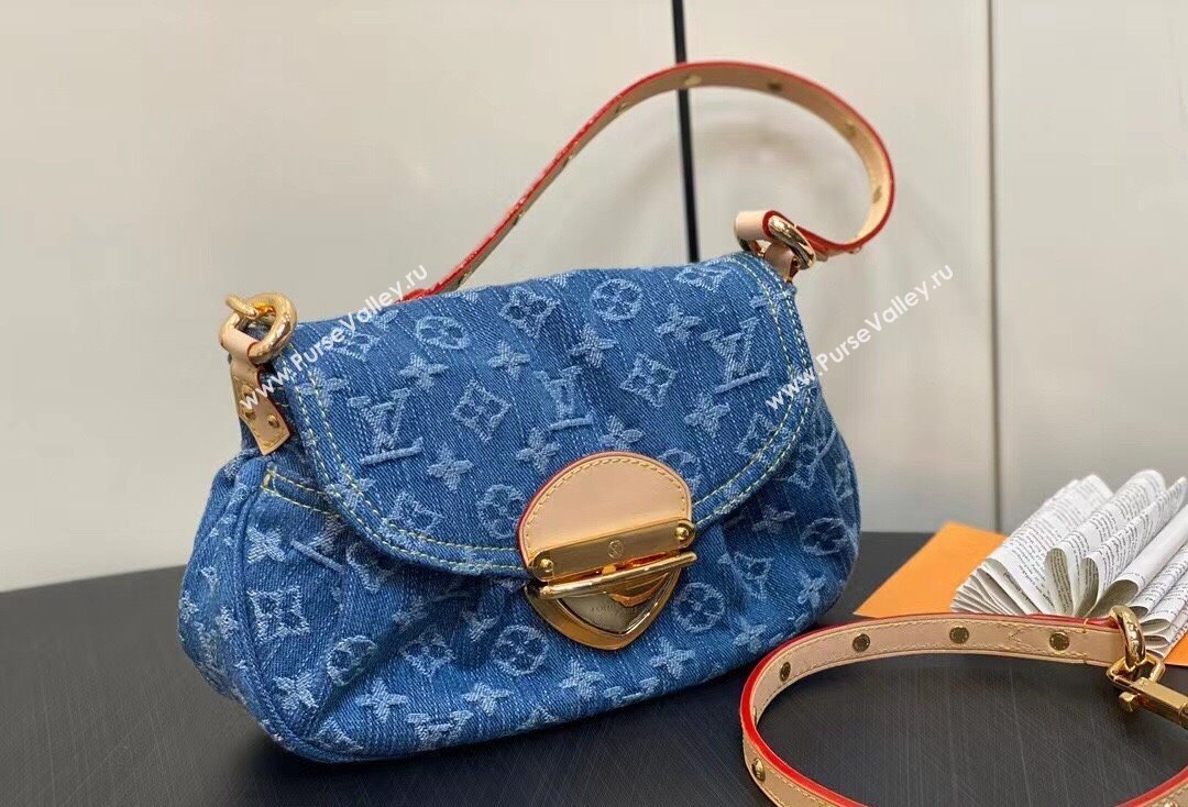 Louis Vuitton Monogram Denim Sunset Bag M46829 Blue New LV Remix 2024 (kiki-24020205)