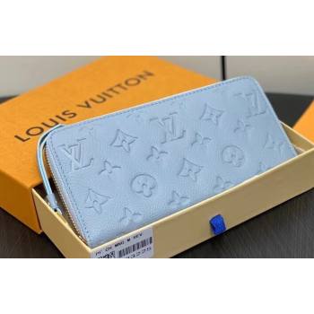 Louis Vuitton Monogram Empreinte Zippy Wallet M83225 Blue Hour 2024 (kiki-24021811)
