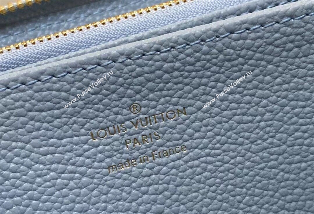 Louis Vuitton Monogram Empreinte Zippy Wallet M83225 Blue Hour 2024 (kiki-24021811)