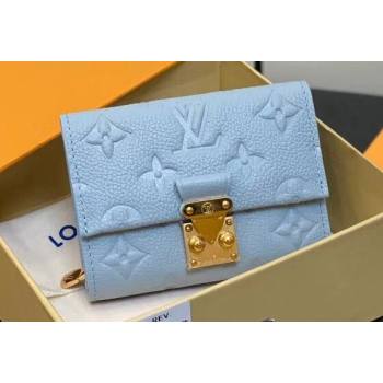 Louis Vuitton Monogram Empreinte Metis Compact Wallet M82926 Blue Hour 2024 (kiki-24021812)