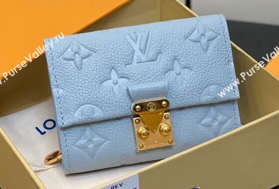 Louis Vuitton Monogram Empreinte Metis Compact Wallet M82926 Blue Hour 2024 (kiki-24021812)