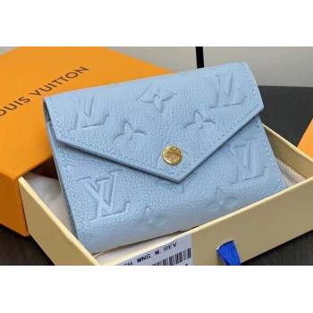 Louis Vuitton Monogram Empreinte Victorine Wallet M83271 Blue Hour 2024 (kiki-24021813)