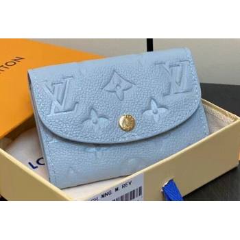 Louis Vuitton Monogram Empreinte Rosalie Coin Purse M83231 Blue Hour 2024 (kiki-24021814)