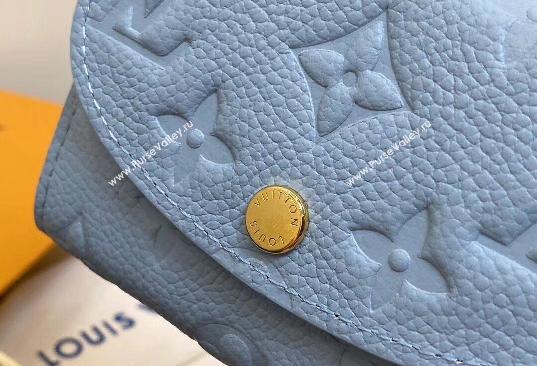 Louis Vuitton Monogram Empreinte Rosalie Coin Purse M83231 Blue Hour 2024 (kiki-24021814)