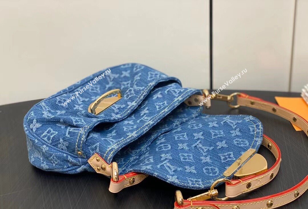 Louis Vuitton Monogram Denim Sunset Bag M46829 Blue New LV Remix 2024 (kiki-24020205)
