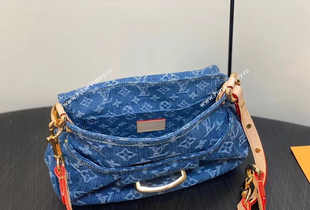 Louis Vuitton Monogram Denim Sunset Bag M46829 Blue New LV Remix 2024 (kiki-24020205)
