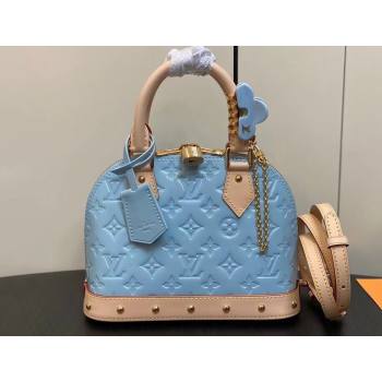 Louis Vuitton Monogram Vernis Alma BB Bag New LV Remix M24062 Sky 2024 (kiki-24020202)