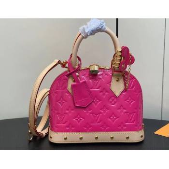 Louis Vuitton Monogram Vernis Alma BB Bag New LV Remix M90611 Neon Pink 2024 (kiki-24020203)