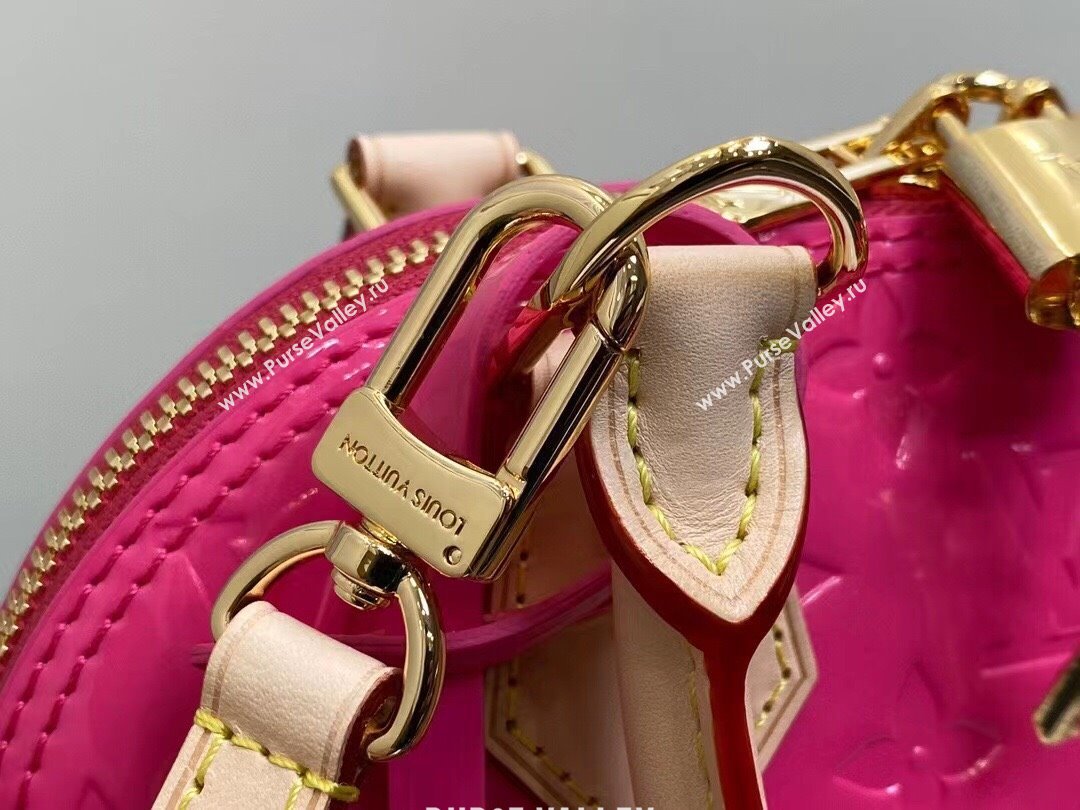 Louis Vuitton Monogram Vernis Alma BB Bag New LV Remix M90611 Neon Pink 2024 (kiki-24020203)