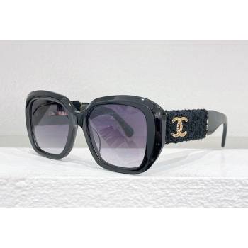Chanel Acetate Tweed Square Sunglasses A71574 5512-A 01 2024 (shishang-240219c01)