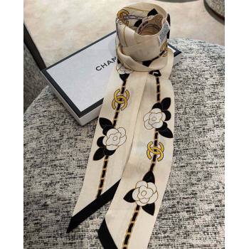 Chanel Silk Twill Slim Bandeau Scarf 240221 02 2024 (shishang-240221c02)