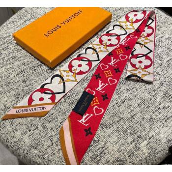 Louis Vuitton My True LV BB Bandeau M78117 Red 5x120cm 2024 (shishang-240221c15)
