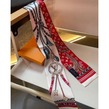 Louis Vuitton Mix and Straps Bandeau M78498 Red 8x120cm 2024 (shishang-240221c17)