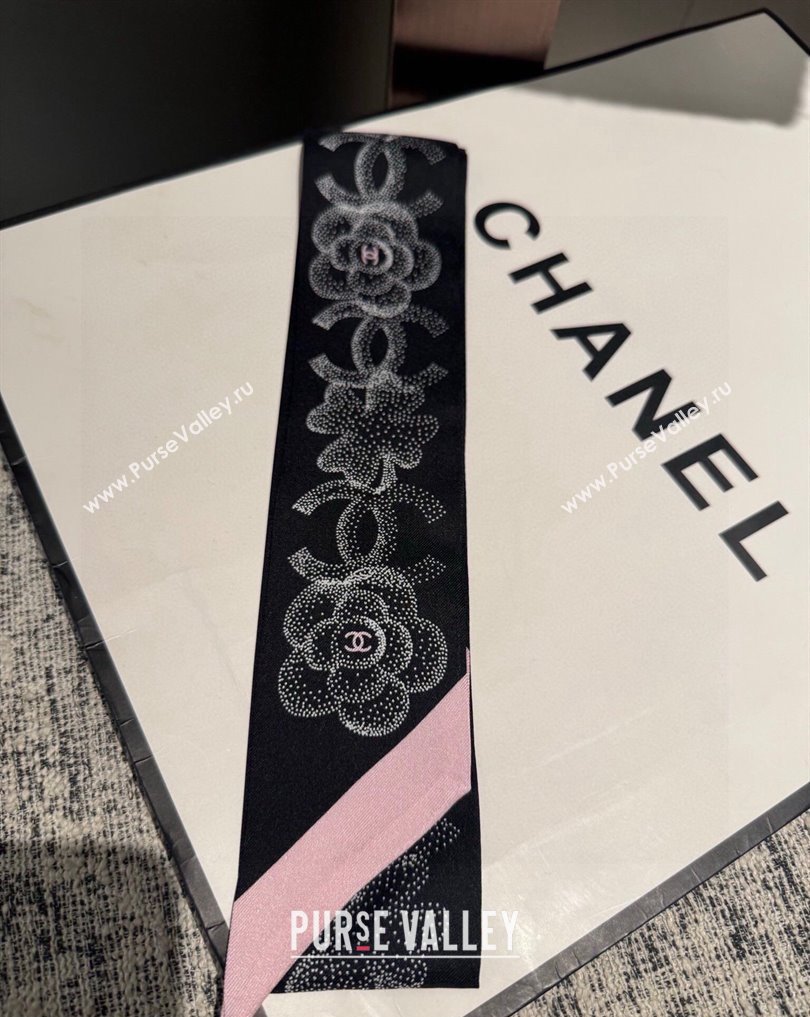 Chanel Silk Twill Slim Bandeau Scarf 240221 03 2024 (shishang-240221c03)