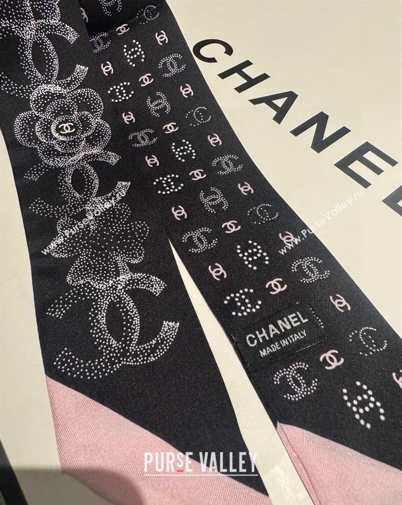 Chanel Silk Twill Slim Bandeau Scarf 240221 03 2024 (shishang-240221c03)