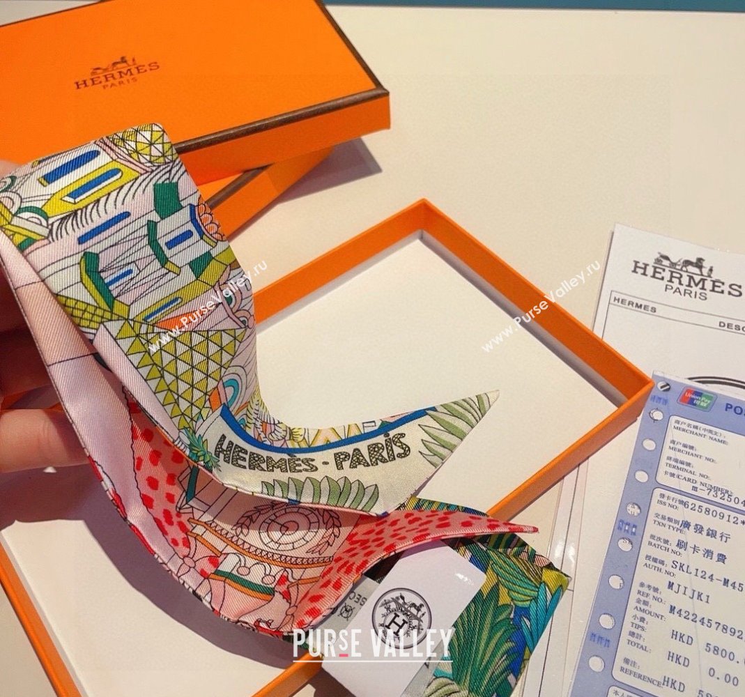 Hermes Twilly Silk Scarf 5x86cm 240221 32 2024 (shishang-24022132)