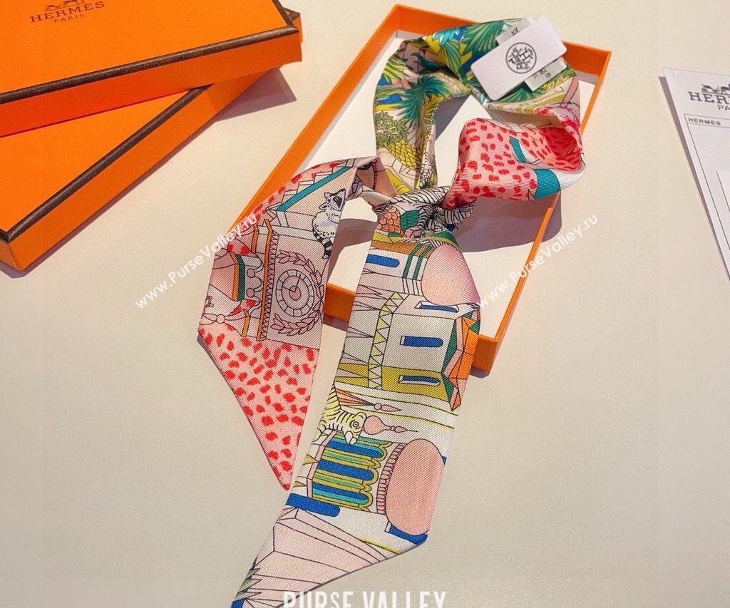 Hermes Twilly Silk Scarf 5x86cm 240221 32 2024 (shishang-24022132)