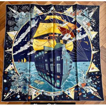 Hermes scarf 90x90cm in silk twill Top Quality 15 2024 (wtz-24022215)