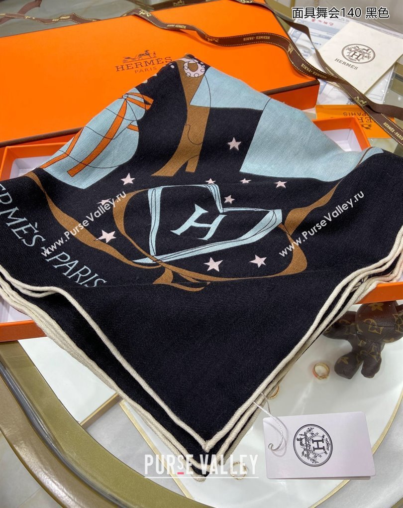 Hermes Shawl 140 Scarf in cashmere and silk 140x140cm Top Quality 109 2024 (wtz-240223109)