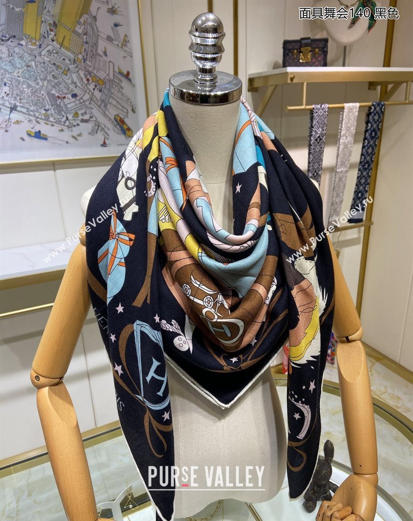 Hermes Shawl 140 Scarf in cashmere and silk 140x140cm Top Quality 109 2024 (wtz-240223109)