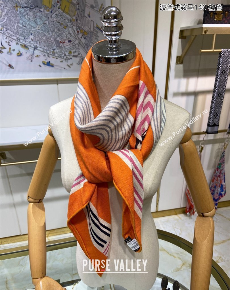 Hermes Shawl 140 Scarf in cashmere and silk 140x140cm Top Quality 123 2024 (wtz-240223123)