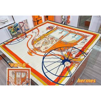 Hermes Shawl 140 Scarf in cashmere and silk 140x140cm Top Quality 124 2024 (wtz-240223124)