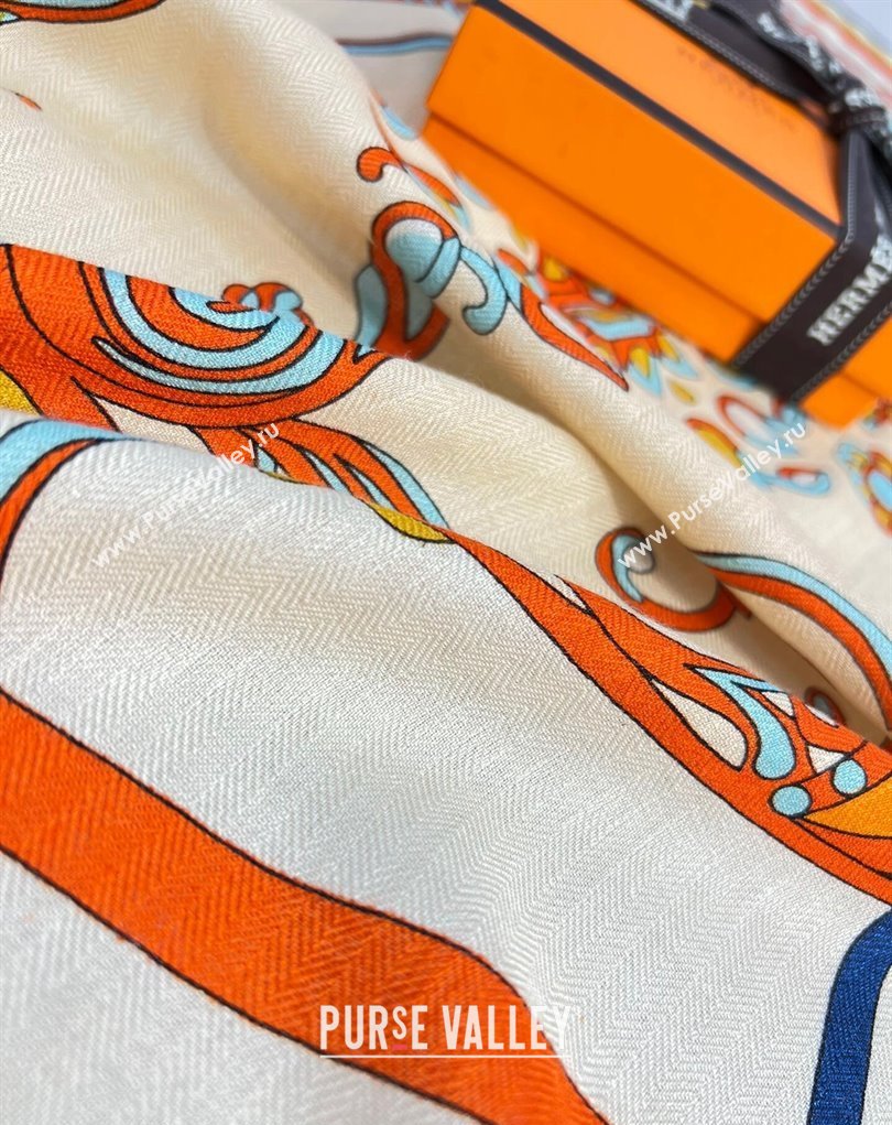 Hermes Shawl 140 Scarf in cashmere and silk 140x140cm Top Quality 124 2024 (wtz-240223124)