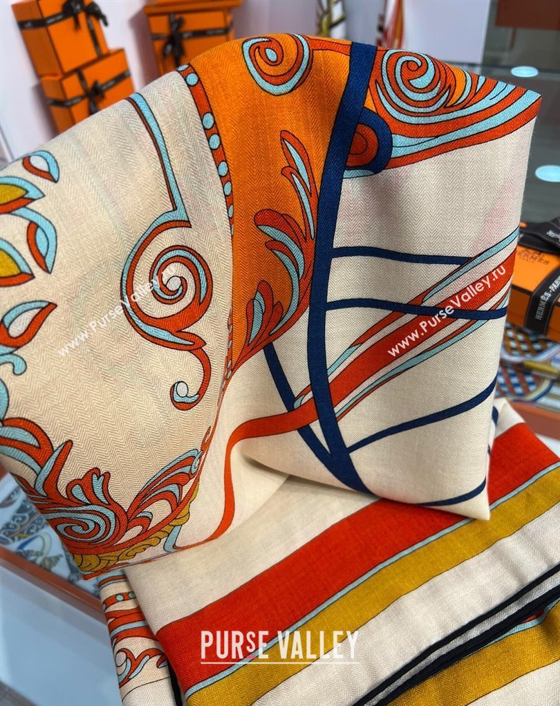 Hermes Shawl 140 Scarf in cashmere and silk 140x140cm Top Quality 124 2024 (wtz-240223124)