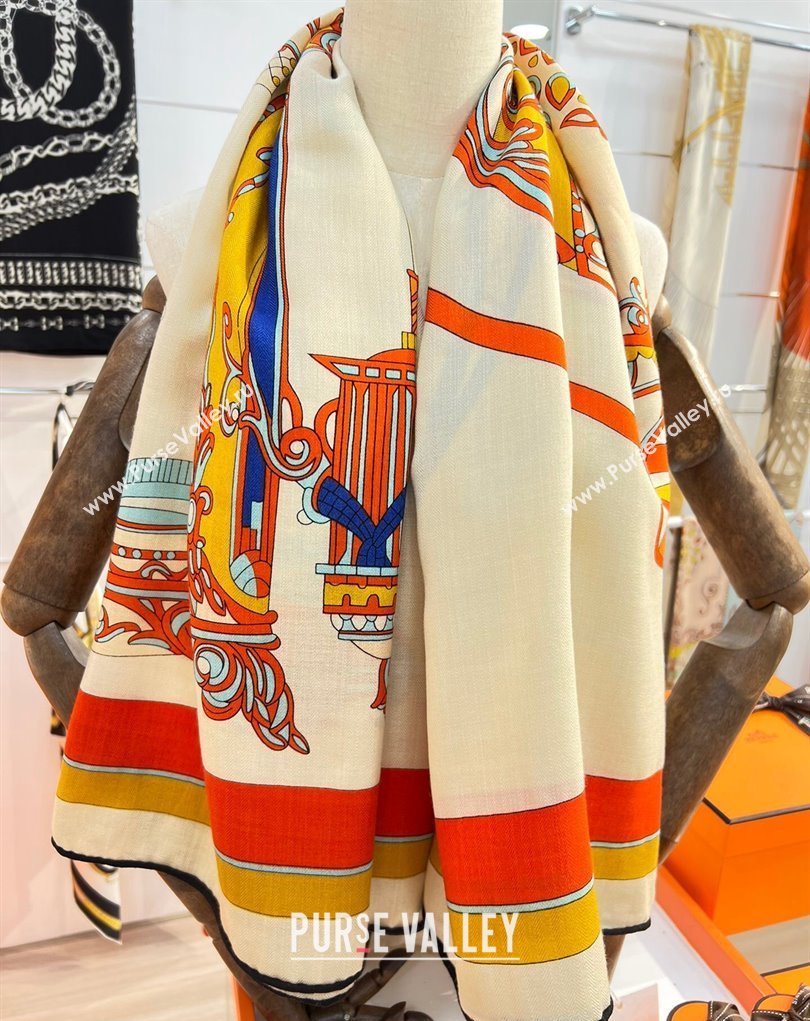 Hermes Shawl 140 Scarf in cashmere and silk 140x140cm Top Quality 124 2024 (wtz-240223124)