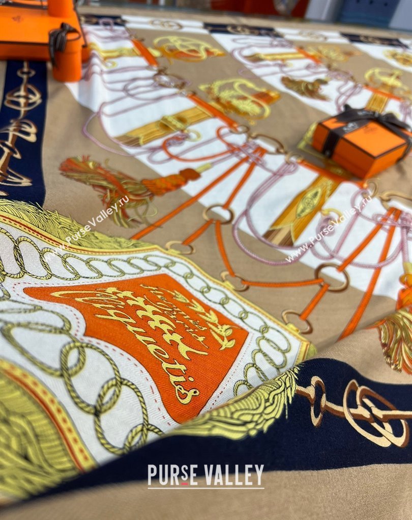 Hermes Shawl 140 Scarf in cashmere and silk 140x140cm Top Quality 126 2024 (wtz-240223126)