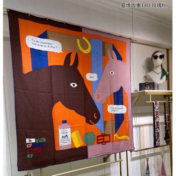 Hermes Shawl 140 Scarf in cashmere and silk 140x140cm Top Quality 137 2024 (wtz-240223137)