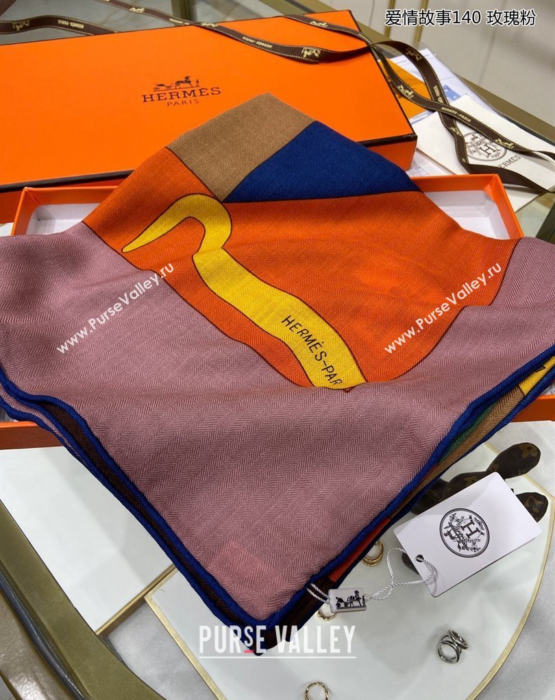 Hermes Shawl 140 Scarf in cashmere and silk 140x140cm Top Quality 137 2024 (wtz-240223137)