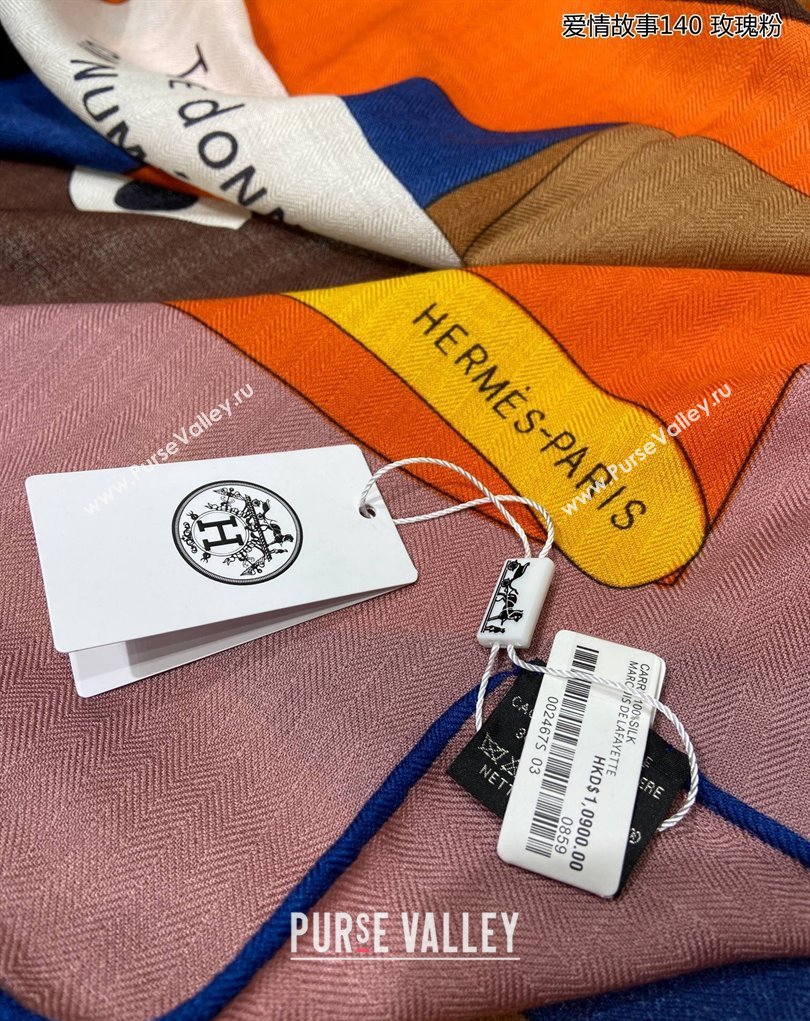 Hermes Shawl 140 Scarf in cashmere and silk 140x140cm Top Quality 137 2024 (wtz-240223137)