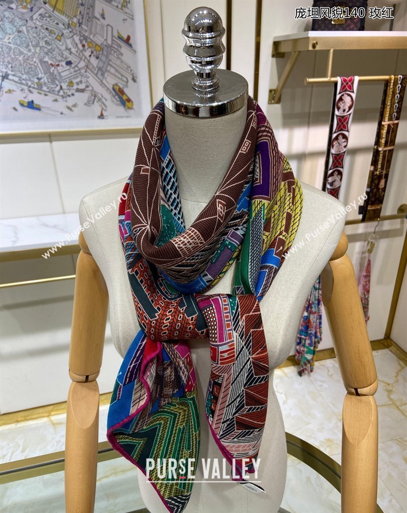 Hermes Shawl 140 Scarf in cashmere and silk 140x140cm Top Quality 139 2024 (wtz-240223139)