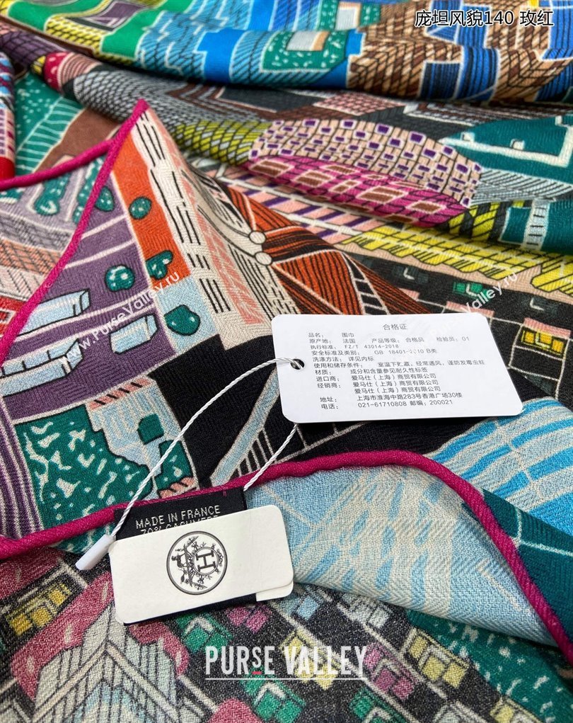 Hermes Shawl 140 Scarf in cashmere and silk 140x140cm Top Quality 139 2024 (wtz-240223139)