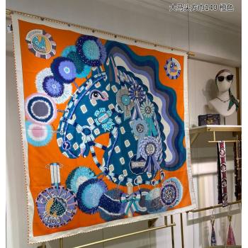 Hermes Shawl 140 Scarf in cashmere and silk 140x140cm Top Quality 17 2024 (wtz-24022317)