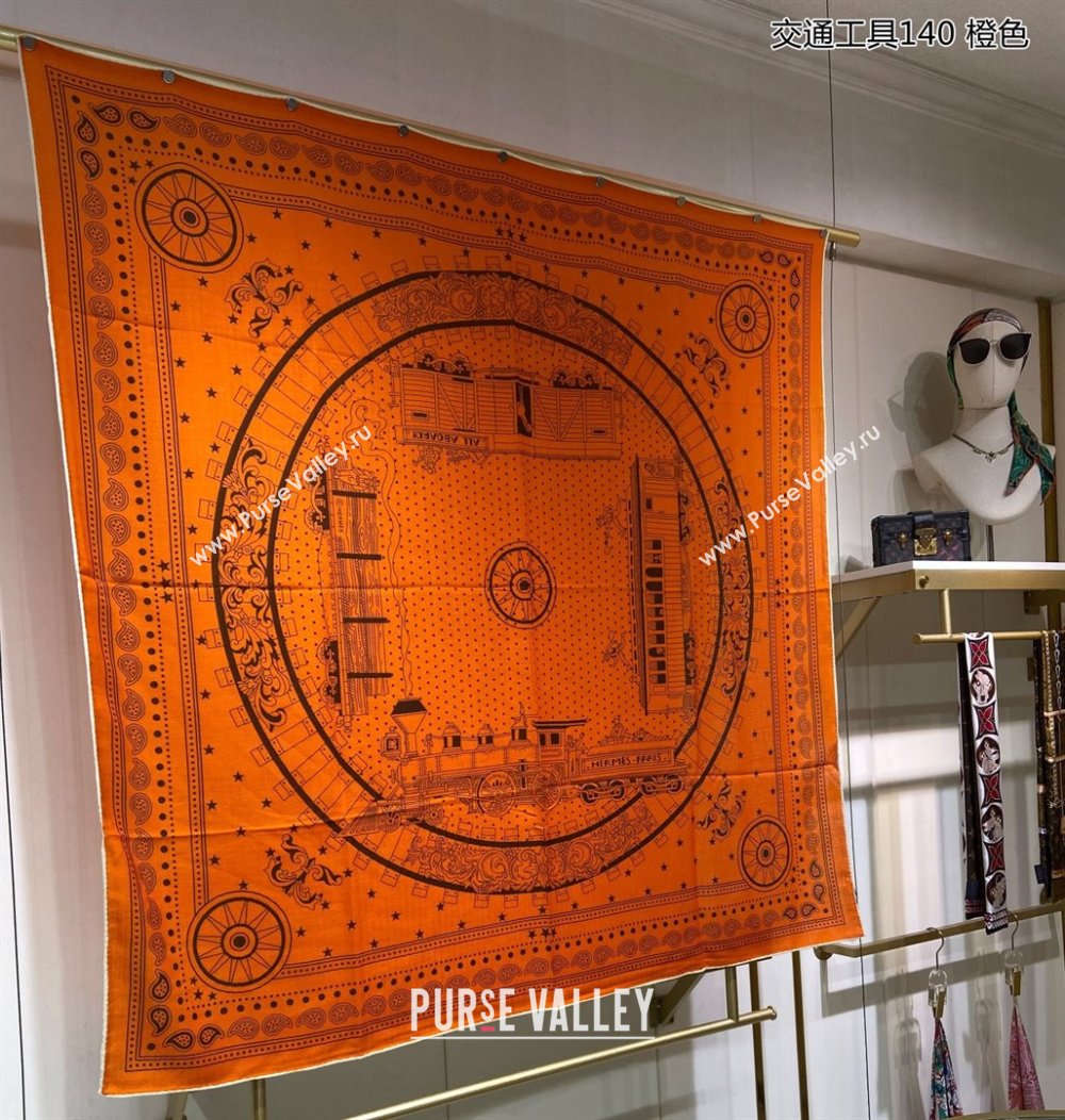 Hermes Shawl 140 Scarf in cashmere and silk 140x140cm Top Quality 22 2024 (wtz-24022322)