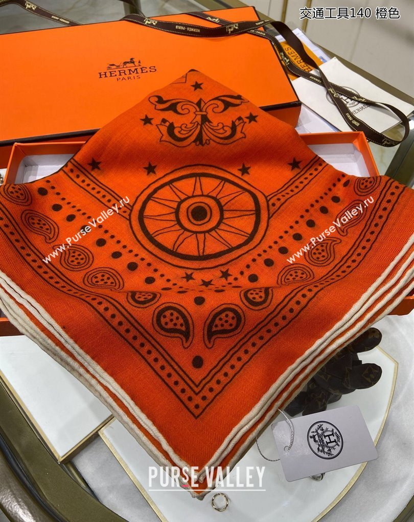 Hermes Shawl 140 Scarf in cashmere and silk 140x140cm Top Quality 22 2024 (wtz-24022322)