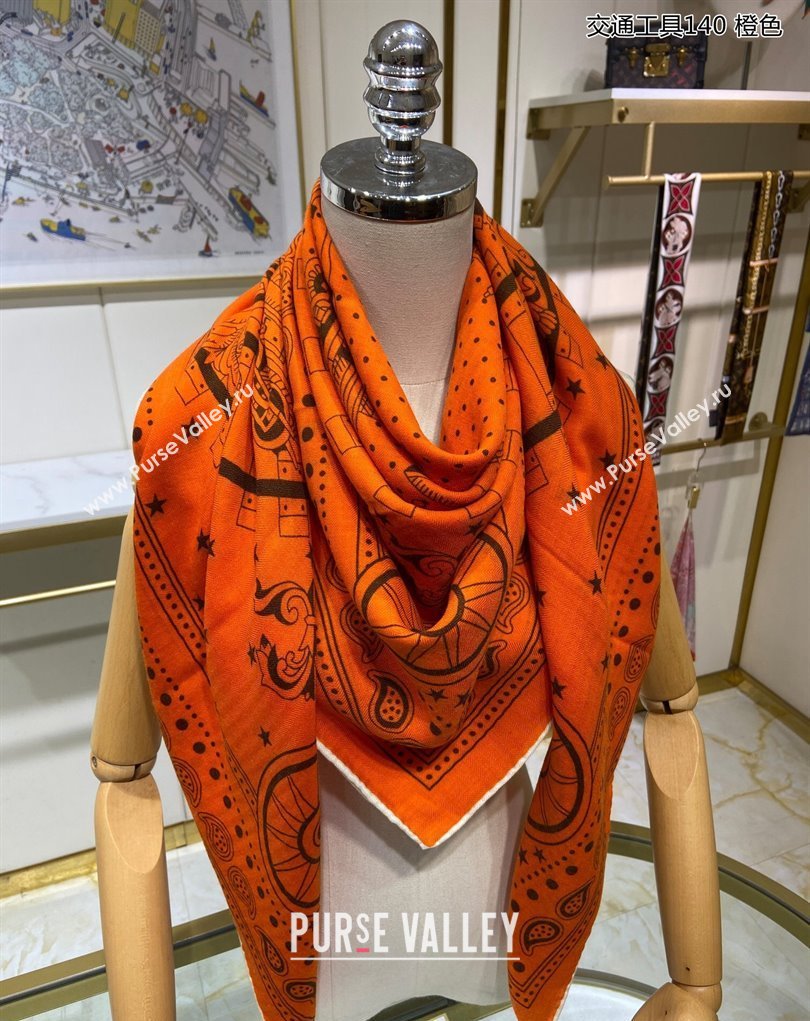 Hermes Shawl 140 Scarf in cashmere and silk 140x140cm Top Quality 22 2024 (wtz-24022322)